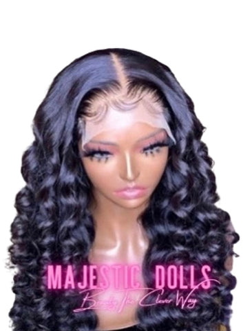 Cambodian Royal Wave Frontal  Wig